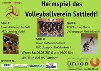 Heimspiel des Volleyballverein Sattledt@Turnsaal HS Sattledt