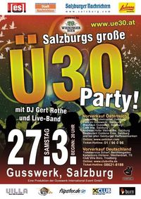 Salzburgs große Ü30 Party@Gusswerk