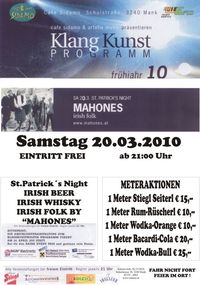 Mahones live-St.Patrick's Day@Cafe Sidamo Mank