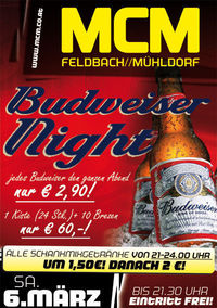 Budweiser Night!@MCM  Feldbach
