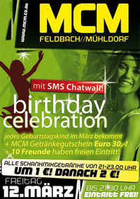 Bithday Celebration mit SMS Chatwall!