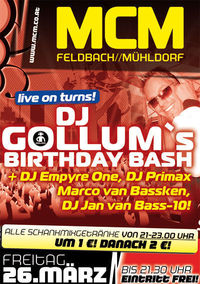 DJ Gollum's Birthday Bash!