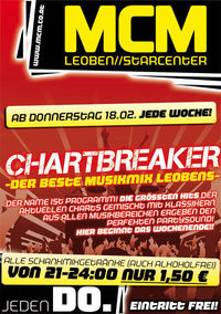 Chartbreaker, die besten Hits Leobens@MCM Leoben