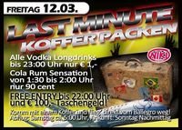 Last Minute Kofferpacken