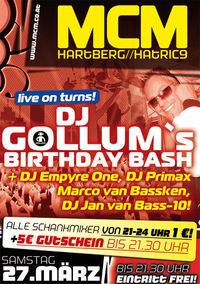 DJ Gollum's Birthday Bash!@MCM Hartberg