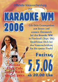 Karaoke WM 2006 Vorausscheidung