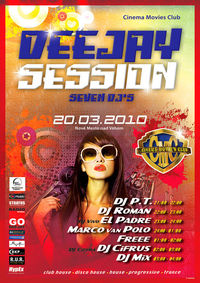 DeeJay Session Seven Dj's@Cinema Movie's Club