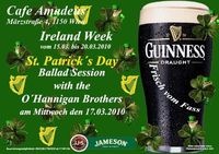 Irische Woche und St.Patrick´s Day@Cafe Amadeus