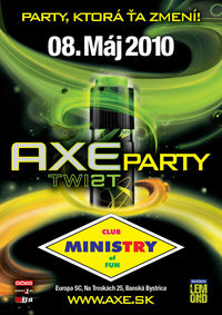 Axe Twist party Banská Bystrica@Ministry Of Fun