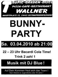 Bunny-Party@Disco Tropic Garden Wallner