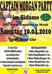 Captain Morgan Party im Sidamo@Cafe Sidamo Mank