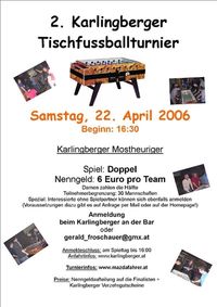 Tischfussballturnier@Karlingberger