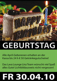 Geburtstag@Lava Lounge Linz