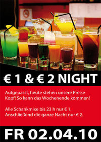 € 1 & € 2 Night@Lava Lounge Linz