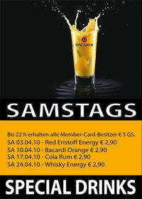 Special Drinks@Lava Lounge Linz
