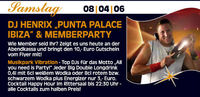 DJ Henrix "Punta Palace Ibiza"@Musikpark-A1
