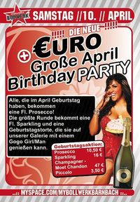 Große April Birthday Party@Bollwerk