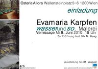 Evamaria Karpfen wasserundso. Malerei@Osteria Allora