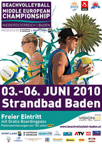 Beachvolleyball Middle European Championship@Strandbad