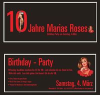 10 Jahre Marias Roses Birthday-Part@Marias Roses