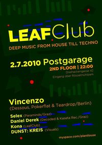 Leaf Club mit Vincenzo @ Postgarage 2nd Floor@Postgarage