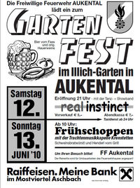 Gartenfest FF Aukental@Illich Garten Aukental