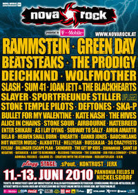 NOVA ROCK 2010 mit Slayer Rammstein Green Day Stone Sour As I Lay Dying uvm.