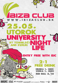 University Night Life@Ibiza Club