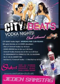 City Beats Vodka Nights@Club Estate