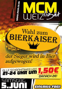 Wahl zum Bierkaiser@MCM Weiz light