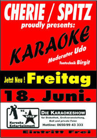 Karaoke@Tanzcafe Cherie Spitz