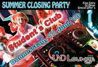 Students Summer Closing@Und Lounge