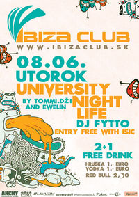 University Night Life@Ibiza Club