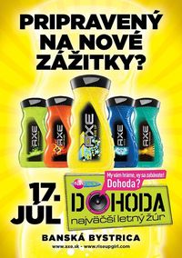 Axe Sprchovacia Párty na festivale Dohoda@