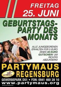 Geburtstagsparty des Monats@Partymaus Wörgl