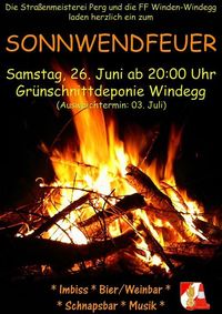 Sonnwendfeuer@Grünschnittdeponie Windegg