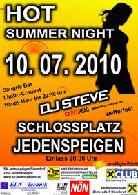 Hot Sommer Night@Schloßplatz Jedenspeigen