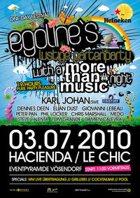 Egoline´s lustige Gartenparty  with a more than music night@Eventhotel Pyramide