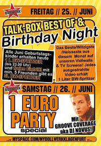 Talk-Box Best Of & Birthday Night!@Bollwerk Klagenfurt