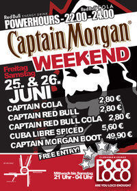 Captain Morgan Party Weekend@Poco Loco