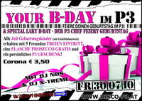 Your B-Day@Disco P3