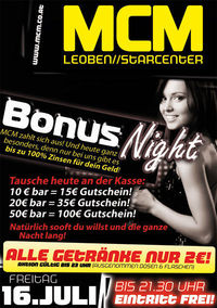 Bonus Night!@MCM Leoben