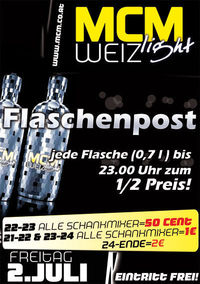 Flaschenpost!@MCM Weiz light