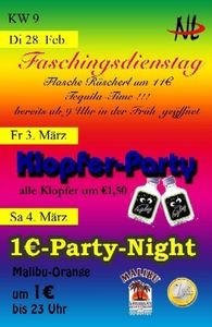 1€ Party Night@Disco Nightlife
