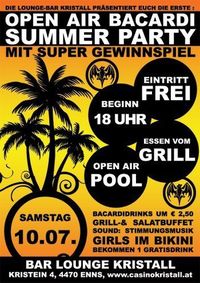 Open Air Bacardi Summer Party@Lounge Kristall