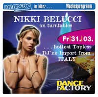 Nikki Belucci on turntables@Amadeus Dancefactory