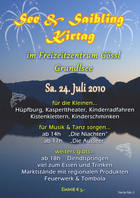 See & Saibling Kirtag am Grundlsee@Freizeitzentrum Gössl