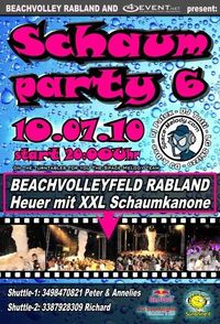 Schaumparty 6@Volleyfeld Rabland