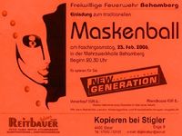 Maskenball der FF Behamberg@MZH Behamberg