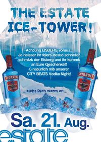 The Estate Ice Tower - City Beats Vodka Nights@Club Estate